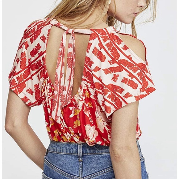 Free People Floral Blouse Sz Small - Picture 2 of 10